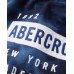 Abercrombie Blue Tie Dye Graphic Logo Tee